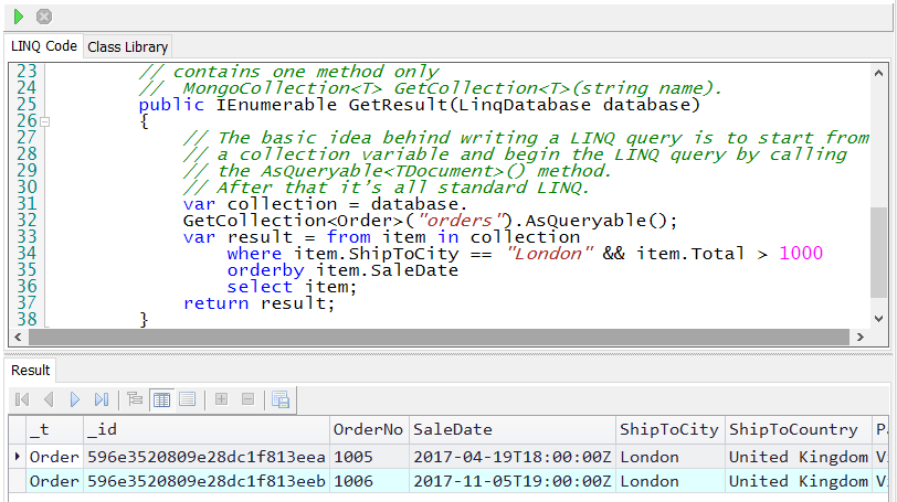 LING Demo Result