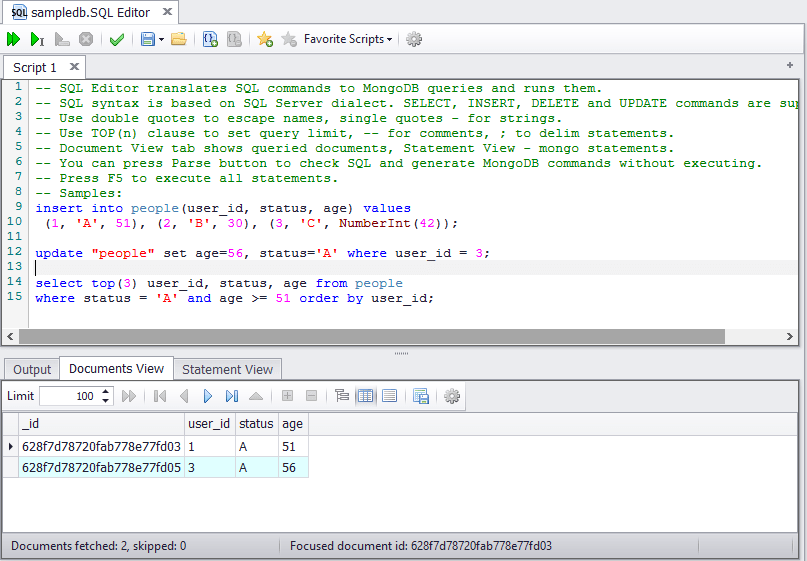 SQL Editor